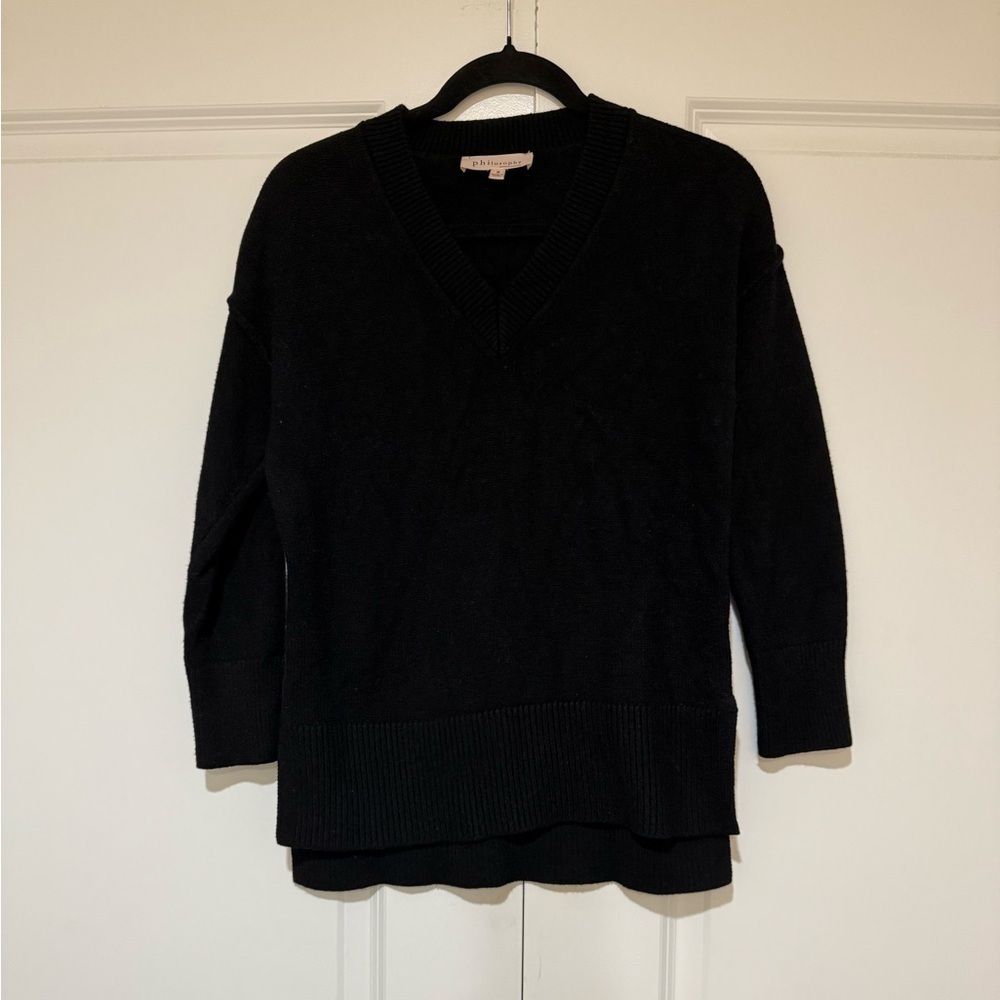 Philosophy Black Sweater sz S